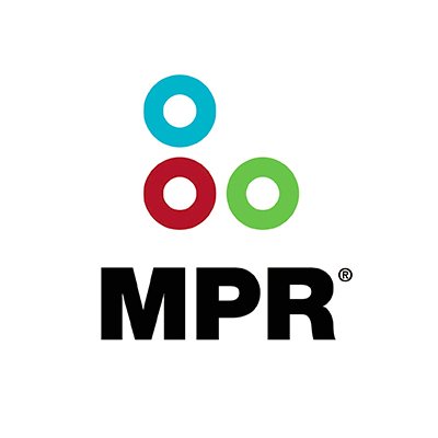 logo for MPR, Minnesota Public Radio