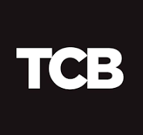 logo with letters TCB in white font on black background