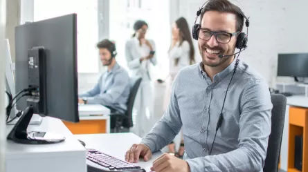Call center employee