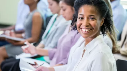 Adult students in classroom