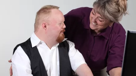 man with disability and employer 