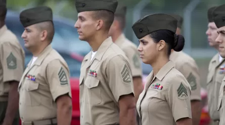 marines in formation