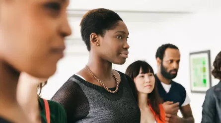 diverse group of young people
