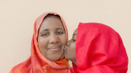 woman and daughter