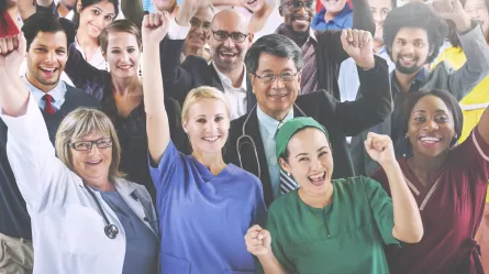 diverse group of workers