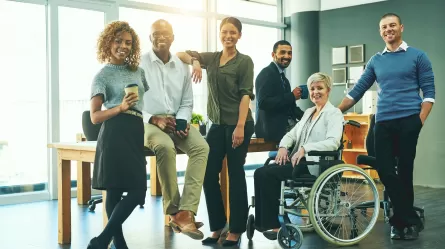 diverse group of employees