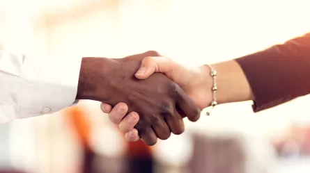 partners shaking hands