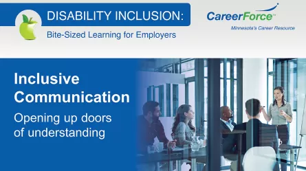 image that says Disability Inclusion and Inclusive Communication Opening up doors of understanding
