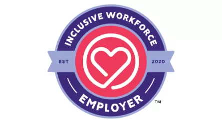 Inclusive Workplace Employer logo with heart image