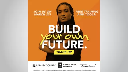 Woman and the words Build Your Own Future