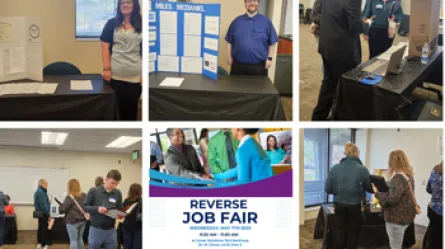 collage of images from Career Solutions Reverse Job Fair 2025