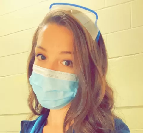photo of Brielle who is finding fulfillment on career path as a nurse