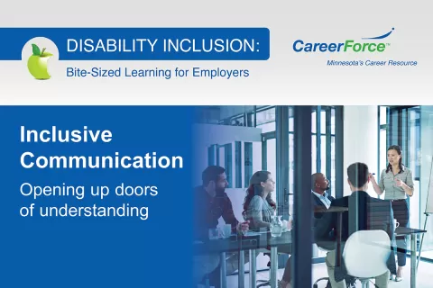 image that says Disability Inclusion and Inclusive Communication Opening up doors of understanding