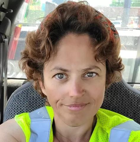 Photo of Nubia who found her career fit in construction after participating in MnDOT DEED construction program