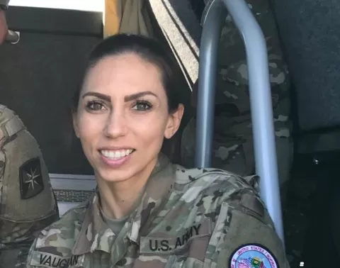 photo of 1LT Vaughan in uniform