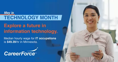 Tech Month Facebook median wage $49.39/hr in MN