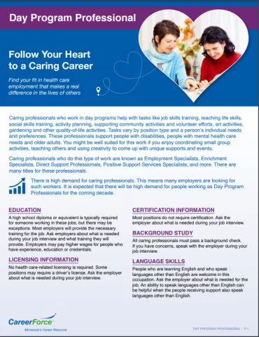 image of Day Program Professional handout linked here: https://mn-careerforce-prod-files.s3.us-gov-west-1.amazonaws.com/files/2023-05/Day%20Program%20Professional%20handout_ACC%20fillable.pdf