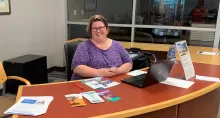 Mari at Brookdale Library CareerForce Corner